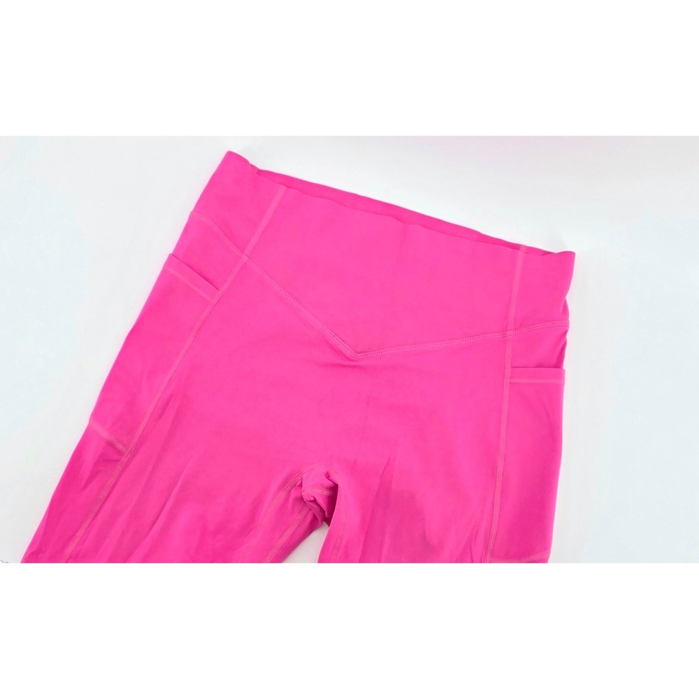 Halara Barbiecore Pink Flare Leggings Size L Women High Waist Scrunch Butt Yoga